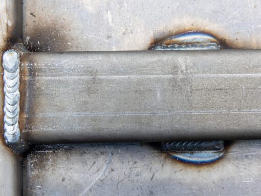 close up of a bad welding job