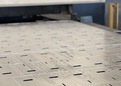 close up of custom metal parts