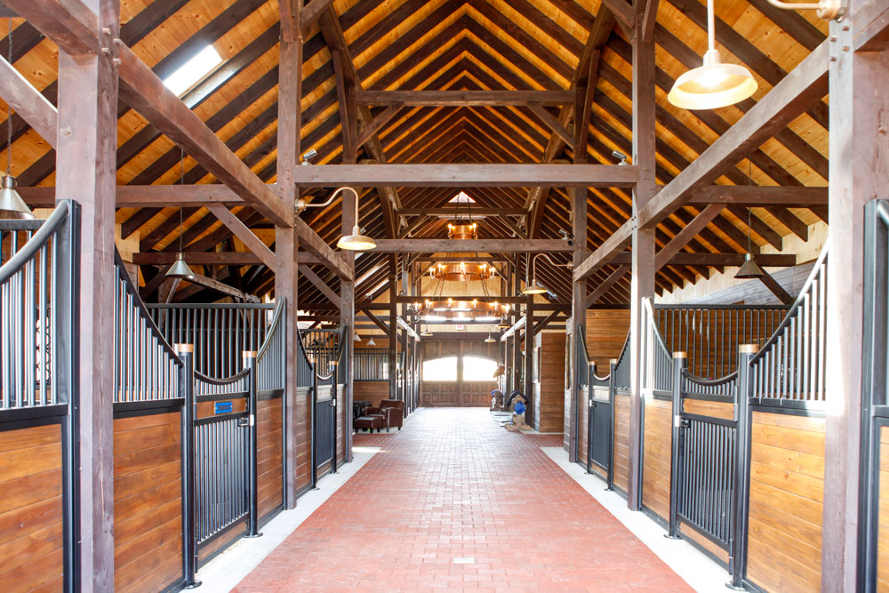 Architectural metalwork for equestrian horse stalls